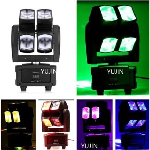 8pcs/lot Pro Stage Lighting 8pcs 10W RGBW 4in1 Beam Moving Head Hot Wheels DMX512 Control for DJ Disco Karaoke