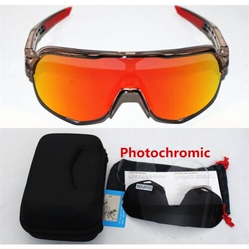 Photochromic S3 3 Lens polarized Outdoor Sports Bicycle Sunglasses Gafas ciclismo MTB Cycling Glasses Eyewear Peter