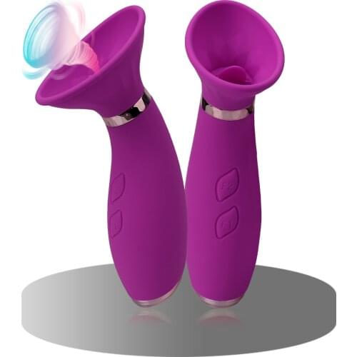 Clitoris Stimulator Female Masturbators Silicone Sex Shop Vagina Nipple Sucking Vibrator Tongue Licking Vibrating Sex Toys
