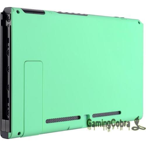 Soft Touch Grip Mint Green Console Back Plate DIY Replacement Housing Shell Case for Nintendo Switch Console w/ Kickstand ZP308