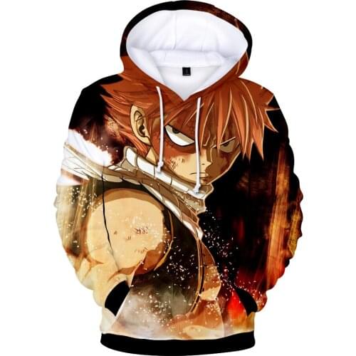 Fairy Tail 3D Hoodies Men/women Sweatshirt Cosplay Harajuku Fairy Tail Mens Hooded High Quality Clothes