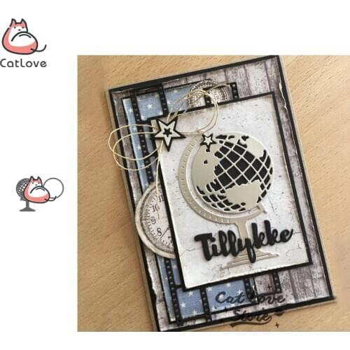 Globe Geography Metal Cutting Dies Scrapbooking Stencil Die Cuts Card Making DIY Decorative Craft Embossing New Dies For 2019