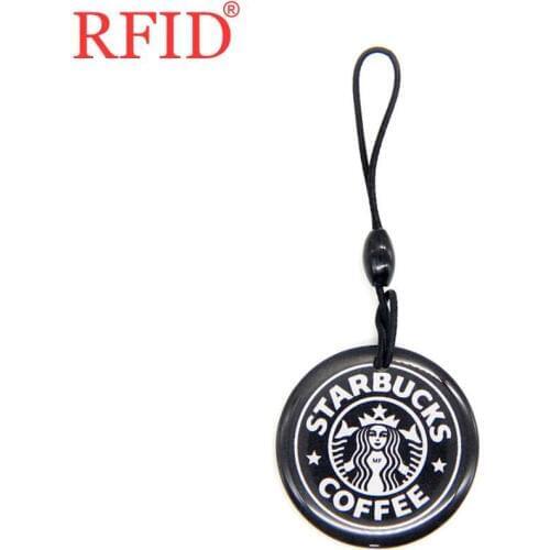 UID S50 1K 13.56Mhz Rewritable Access Control Card Keyfobs Waterproof Dropping Glue Key Tags Changeable NFC RFID Badge Keychain