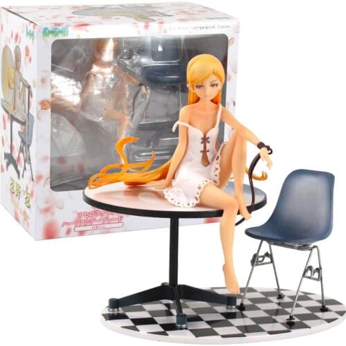 20cm Anime Bakemonogatari Oshino Shinobu 12 Years Ver. 1/8 Scale Pre-Painted PVC Monogatari Action Figure Collectible Model Toy