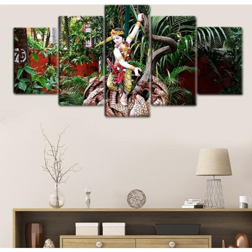 High Definition Printed 5 Pieces Classic Movie Jesus Girl And The Viper Poster Canvas Art Draw Church Hall Bedroom Decoration