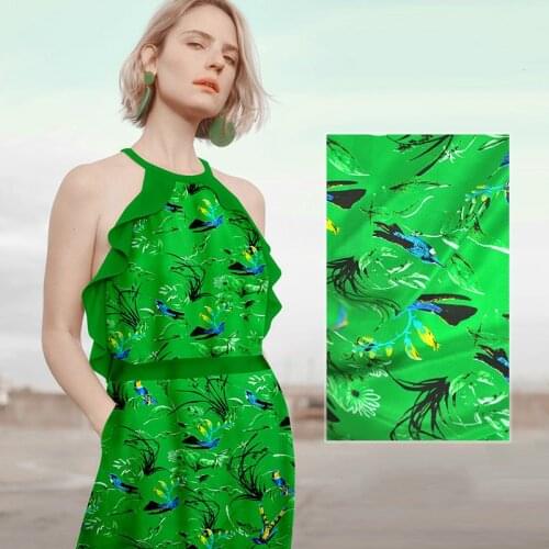 50x111cm 100% mulberry silk crepe de chine fabric material 14mm soft fashion clothing dress shirt fabric for sewing cloth