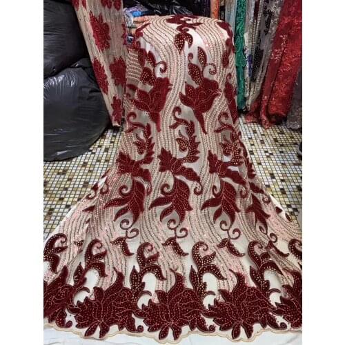 African Lace Fabric Embroidered Nigerian Lace Fabric 2021 High Quality French Tulle Lace Fabric For Women H3643