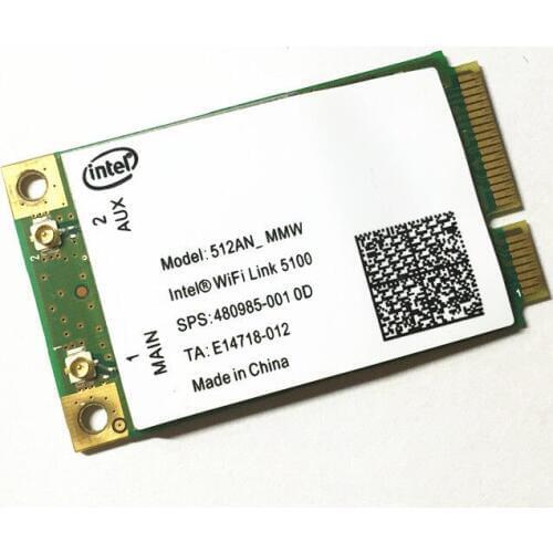 Wireless Adapter Card for Intel 5100 5100agn WIFI 512AN_MMW 300Mbps Mini full PCI-E WLAN 2.4/5GHz Module for dell acer asus
