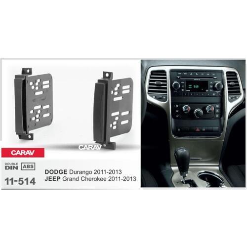 CARAV11-514 2Din Radio Fascia for JEEP Grand Cherokee DODGE Durango Stereo Panel Mounting Installation Dash Kit Trim Frame