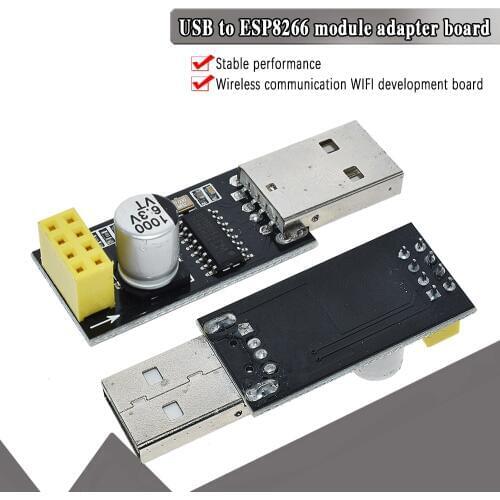 CH340 USB to ESP8266 ESP-01 Wifi Module Adapter Computer Phone Wireless Communication Microcontroller for Arduino