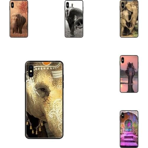 Order Black Soft Painted Cover Phone Case Indian Elephant For Galaxy A70 A71 A70E A5 A6 A7 A8 A10 A10S A20 A20S A20E A21S A30S