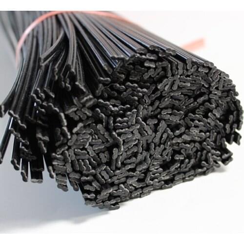 Black PE welding rods 1m long double round 2.5x5.0mm for plastic welding bumper car repair tools hot air gun soldering sticks