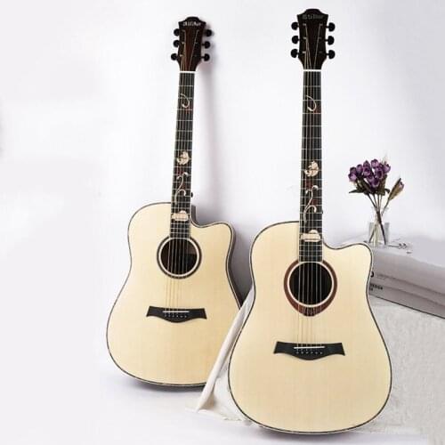 41 Inch Folk Guitar Spruce Wood Creative Graffiti Pattern Portable Adults Stage Performance Professional Stringed Instrument New