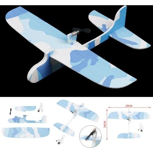 DIY Capacitance Hand Throw Flying Glider Planes Foam Aeroplane Model Party Bag Fillers Flying Glider Plane Kids Toys