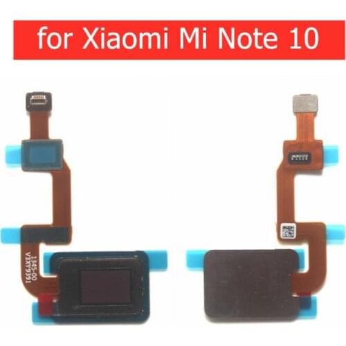 For Xiaomi Mi Note 10 fingerprint scanner Home Button Flex Cable Touch ID Sensor Return Flex Cable Repair Parts