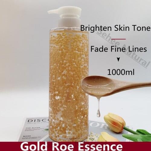 Gold Roe Essence Moisturizing Brightening Compact Repair Anti Wrinkle Cosmetics 1000ml Skin Care Luxury Care Essence