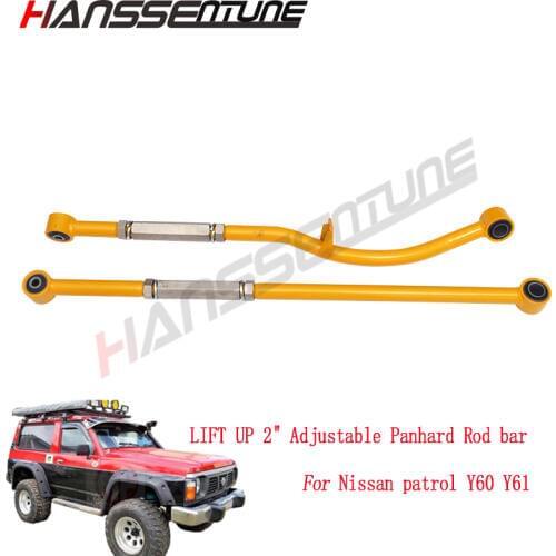 4x4 suspension Lifting Kits rear and front 2" Adjustable Panhard Rod bar fit for patrol Y60 Y61