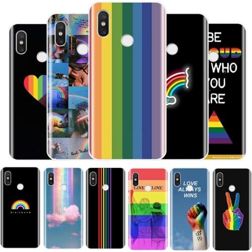 Gay Lesbian LGBT Rainbow Pride Soft Silicone Phone Case For Redmi 4 5 5A 6A 6pro 7 5PLUS NOTE 5 6 7 8 4X PRO