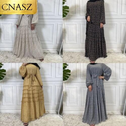 New Fashion African Dresses For Women Kaftan Moroccan Broken Flower Abaya Hijab Muslim Turkish Veiling Clothing Outer Banks