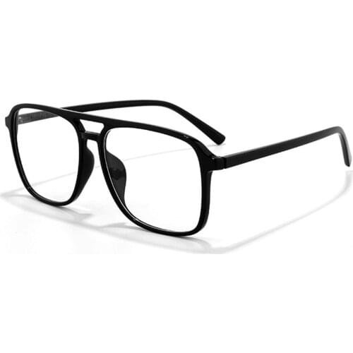 Large Size Squared Double Bridge Casual Reading Glasses Luxury Optical Eyeglasses for Men Women+1 +1.5 +2 +2.5+3 +3.5 +4