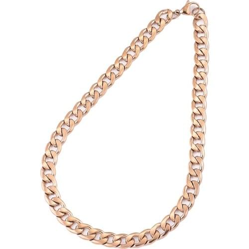 Mavis Hare 40cm Stainless Steel IKAIKA Choker Chain Necklace luxury Woman Necklace as Christmas Day Gift Hip-hop style