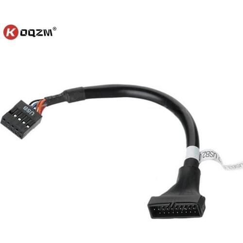 19/20 Pin USB 3.0 Female To 9 Pin USB 2.0 Male Motherboard Header Adapter Cord