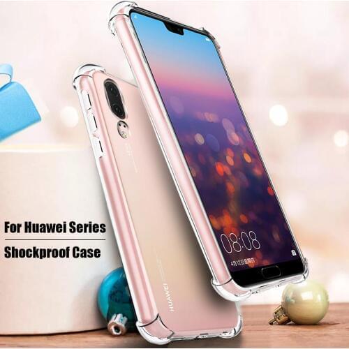 Soft TPU Shockproof Case For Huawei P20 P30 Pro lite light Case For Huawei mate 30 pro lite P 30pro Phone Protection Back Cover