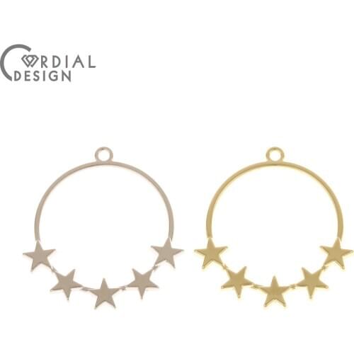 Cordial Design 100Pcs 29*31MM Earrings Accessories/Pendant/DIY Making/Loop Shape/Hand Made/Jewelry Findings & Components/Charms