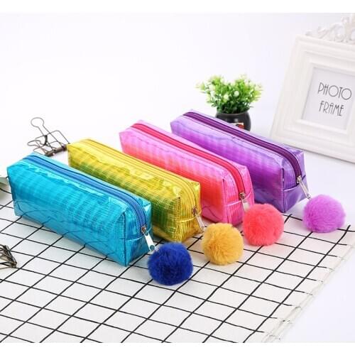 Symphony Octagonal Makeup Bag Deisgn Transparent PU Storage Pouch Waterproof Travel Bag Beauty Case Laser Cosmetic Bag