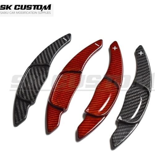 Carbon Steering Wheel Shift Paddle Extension Shifters For Volkswagen VW GOLF 7 Golf7 2015- GTI R MK7 MK7.5 R Scirocco Refit