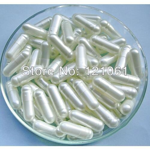 0# empty capsule 5,000pcs! Pearl White-Pearl White Colored Hard Gelatin Empty Capsule (joined or seperated capsule available!)