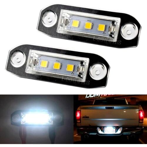 2pcs Car LED Number License Plate Light 12V For Mercedes-Benz GLK X204 Rear Trunk Warning Lights Car Tuning Accessories