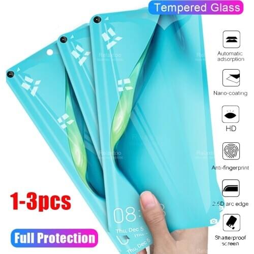 3-1pcs protective glass on for huawei p40 lite glass p 40 lite 40light p40lite 40p screen protector tempered glas tremp films