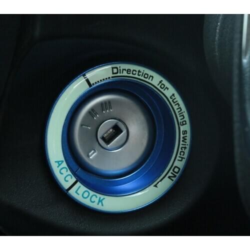 Aluminum Car Ignition Key Switch Ring Cover Hole Circle Stickers for Ford Focus 2 3 4 MK2 MK3 MK4 Accessories