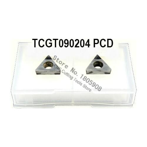Free shipping 2PCS TCGT090204 PCD Diamond inserts ,Carbide Milling Inserts,CNC Insert, Turning insert For STGCR / STFCR / STWCR
