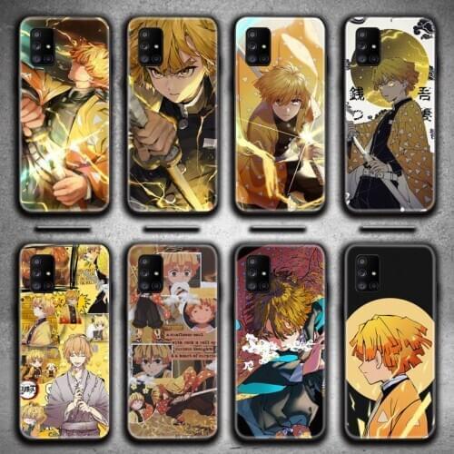 Demon Slayer Agatsuma Zenitsu Phone Case For Samsung Galaxy A21S A01 A11 A31 A81 A10 A20E A30 A40 A50 A70 A80 A71 A51