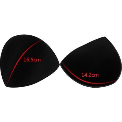 Black Sponge Foam Bra Cup Pads Push Up Padding for Women Bikini Insert Sewing Accessories 50pair/ WB82