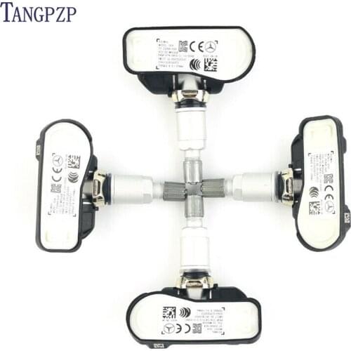 4PCS TPMS Sensor For Mercedes Smart C E S CL CLA CLS A0009050030Q03 Tire Pressure Sensors A0009050030 Tire Pressure Monitoring S