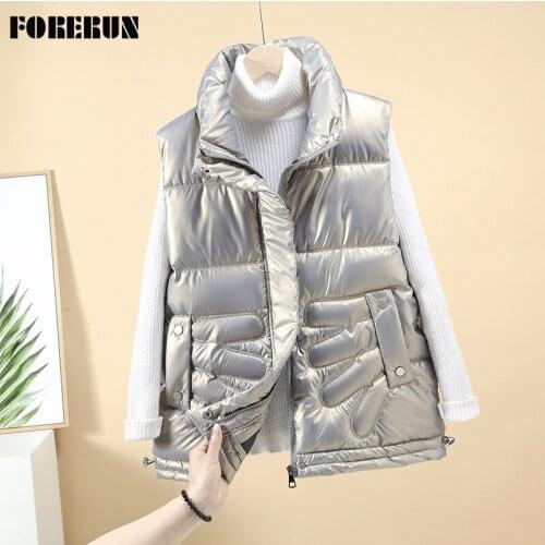 Женские стеганые жилеты FORERUN China At AliExpress