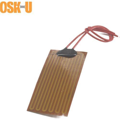 5V Flexible Polyimide Film Heater 0.15-0.3mm thickness Electric Heating Element Anti-freezing Heating Film for Instrumentation