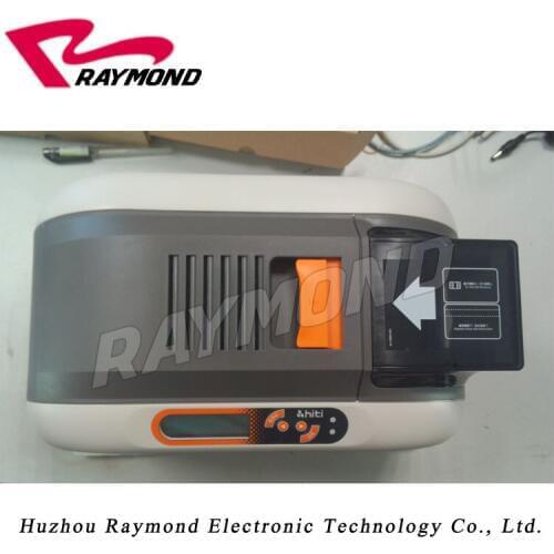 HiTi CS200e double sided edge-to-edge plastic pvc card printers,CS-200e Dual-sided ID Card Printer with one YMCKO color ribbon