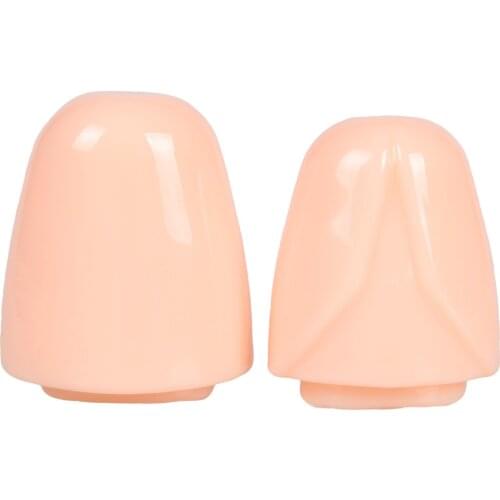 2pcs/Set Crystal Silicone Condom Funny Couple Flirting Male External Glans Penis Extender Delay Adult Sex Toys