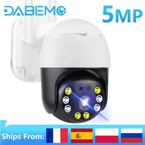 5MP PTZ WiFi IP Camera Outdoor AI Human Auto Track Security CCTV Camera Starlight Night Vision Surveillance Speed Dome Camera