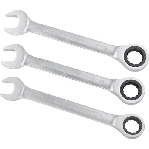 27-32mm Ratchet Spanner Combination wrench a set of keys ratchet skate tool gear ring wrench ratchet handle Chrome Vanadium D36
