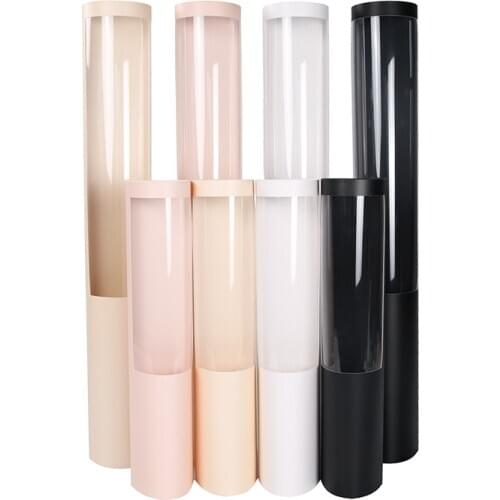 Creative Round Flower Box Rose Flower Bouquet Packaging Box Portable Gift Box