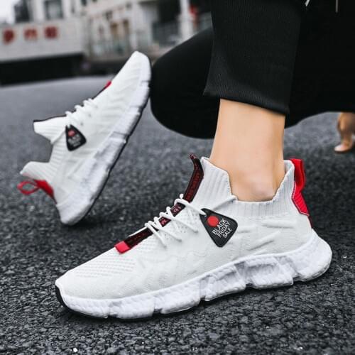 Mens casual shoes spring new fashion running shoes wear-resistant sports shoes outdoor low-top breathable tennis shoes