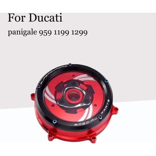 For Ducati panigale 959 1199 1299 racing clear clutch cover & spring retainer r available in gold, red and black