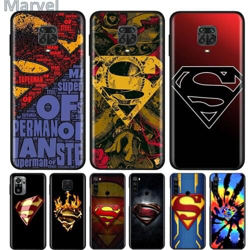 Silicone Cover Superheros Logo Marvel For Xiaomi Redmi Note 10 10S 9 9S Pro Max 9T 8T 8 7 6 5 Pro 5A 4X 4 Phone Case