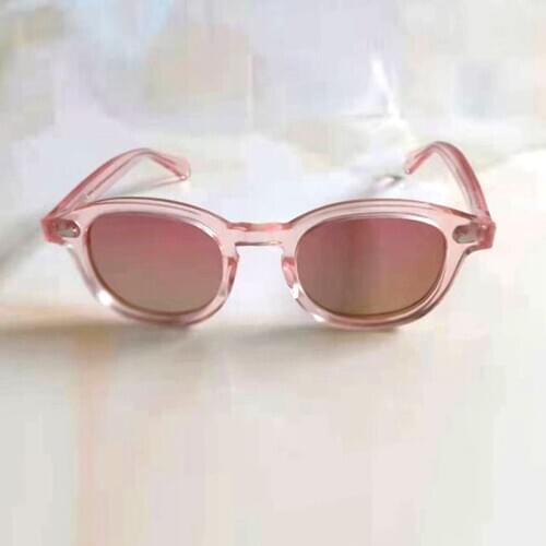 Johnny Depp Pink Sunglasses Women Glasses Top quality Acetate Frame Fashion Drivering Sun Glasses Female Luxury Brand Vintage
