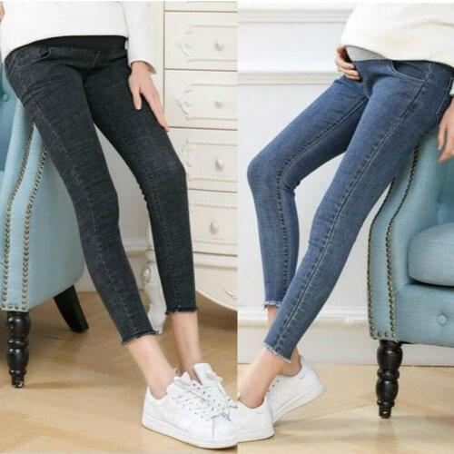 Ninth Pants Maternity Jeans For Pregnant Women Clothes Skinny Denim Stretch Jeans Pregnancy Pants Plus Big Size M-5XL